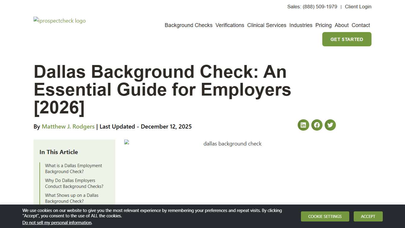 Dallas Background Check: An Essential Guide for Employers [2026]
